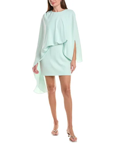 Halston Laure Mini Dress In Green
