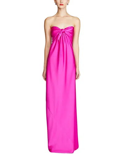 Halston Lisette Gown In Pink