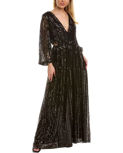 Halston Madelyn Gown In Black