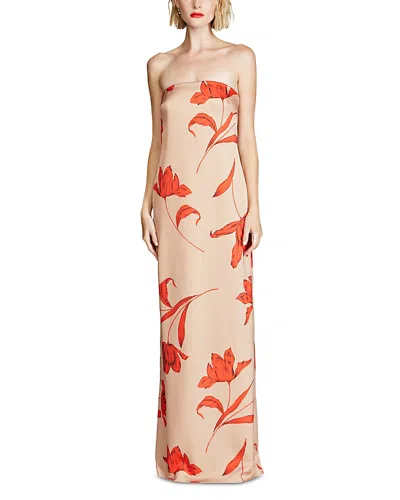 HALSTON MANUELA STRAPLESS GOWN