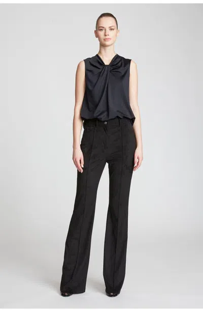 Halston Mckinley Top In Luxe Jersey In Black