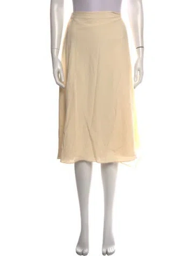 Pre-owned Halston Midi Length Skirt In Neutral