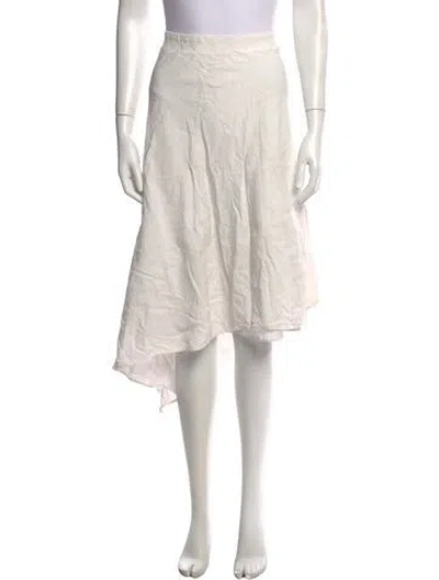 Pre-owned Halston Midi Length Skirt In Neutrals