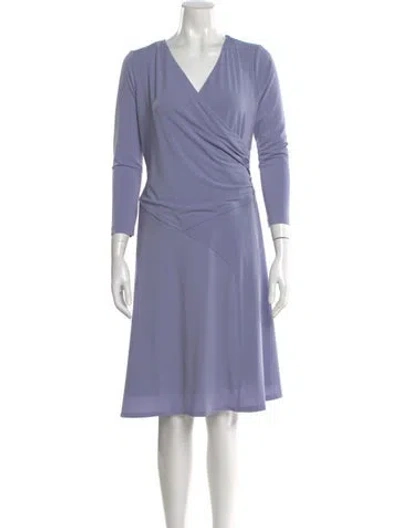 Pre-owned Halston ` Mini Dress In Purple