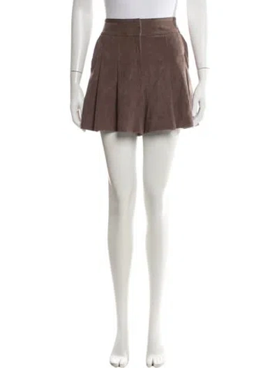 Pre-owned Halston Mini Shorts In Brown