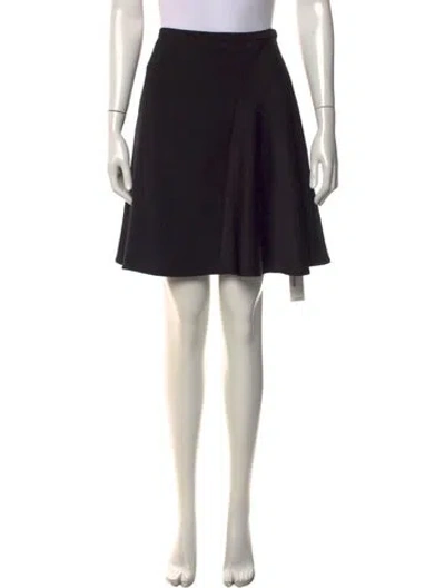 Pre-owned Halston Mini Skirt In Black