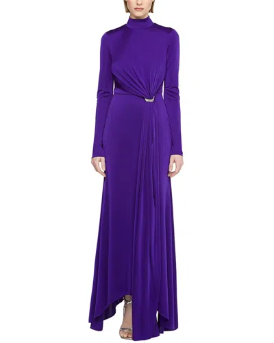 Halston Mya Jersey Dress In Purple