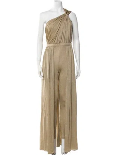 Pre-owned Halston One-shoulder Jumpsuit
