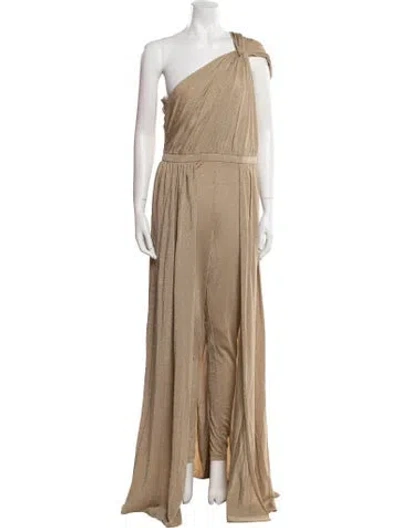 Pre-owned Halston One-shoulder Jumpsuit