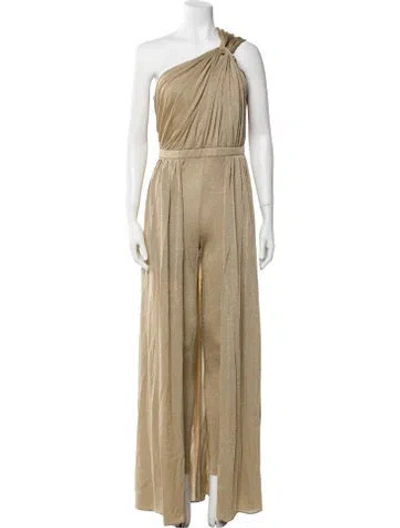 Pre-owned Halston One-shoulder Jumpsuit