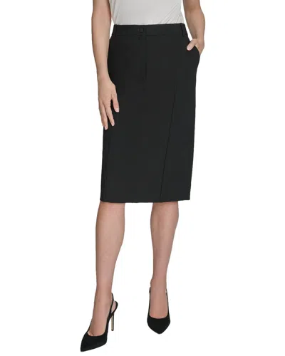 Halston Pencil Skirt In Black