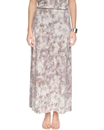 Halston Printed Midi Skirt In Multi