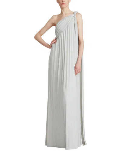 Halston Priya Knit Pleated Gown