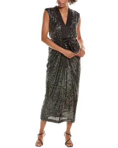Halston Ranae Cocktail Dress In Black