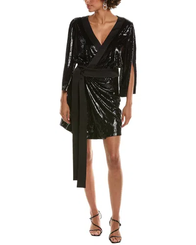 Halston Saga Cocktail Dress In Black
