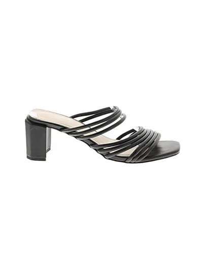 Pre-owned Halston Sandals In Black