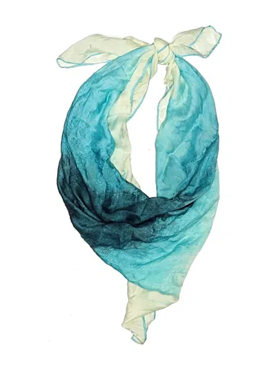 Pre-owned Halston Scarf In Teal