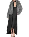 Halston Short Jacket In Gray