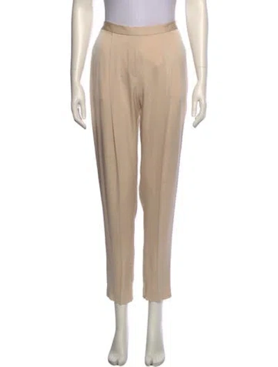 Pre-owned Halston Skinny Leg Pants In Neutral