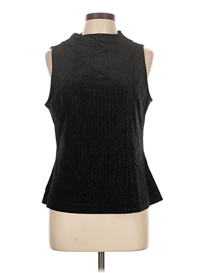 Halston Sleeveless Blouse In Black