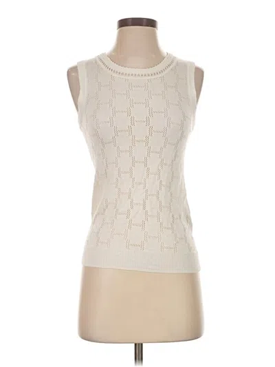 Halston Sleeveless T-shirt In Neutral