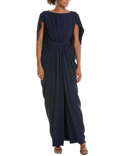Halston Starla Gown In Navy