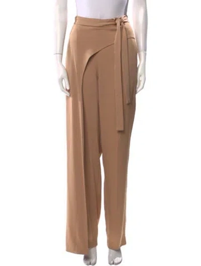 Pre-owned Halston Straight Leg Pants In Neutral