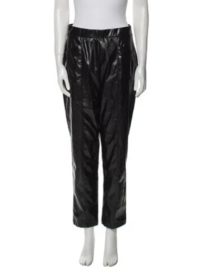 Pre-owned Halston Straight Leg Pants W/ Tags In Black