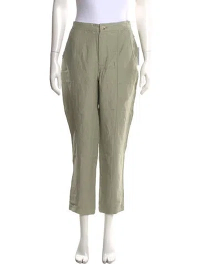 Pre-owned Halston Straight Leg Pants W/ Tags In Green