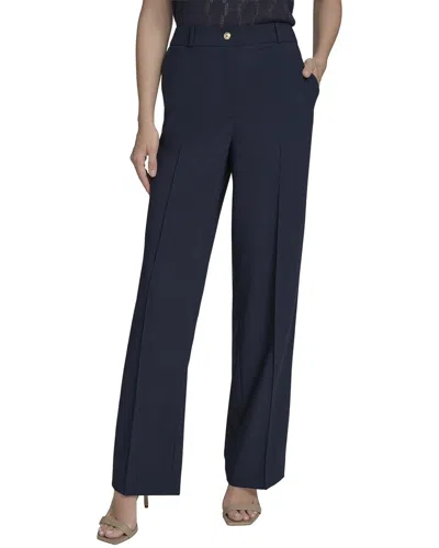 Halston Straight Leg Trouser In Blue