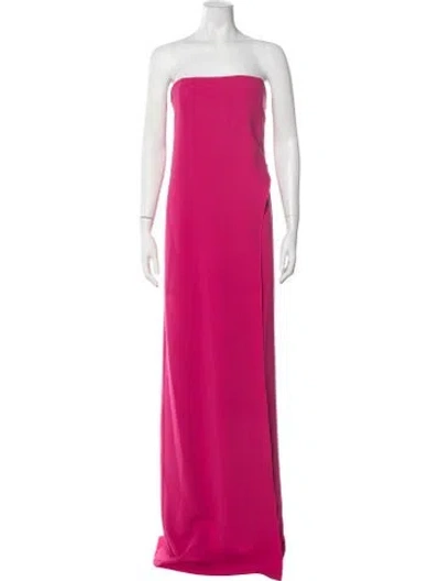Pre-owned Halston Strapless Jumpsuit W/ Tags In Pink