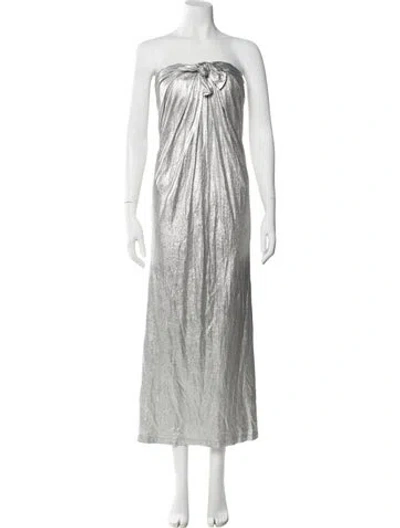 Pre-owned Halston Strapless Long Dress