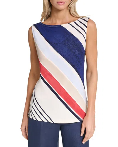 Halston Stripped Tank Top
