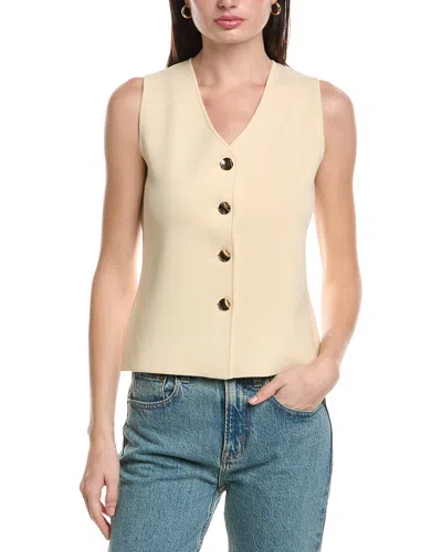 Halston Sweater Vest In Neutral