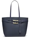 Halston Tasha Mini Tote Bag In Marine, Red