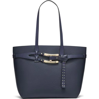 Halston Tasha Tote Bag In Marine/ Red