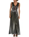 Halston Cassandra Gown In Silver