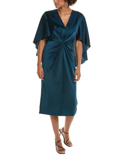 Halston Tomi Cocktail Dress In Blue