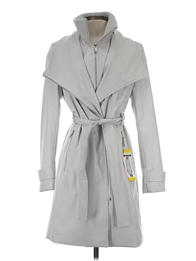 Halston Trenchcoat In Gray