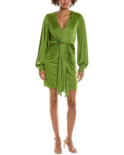 Halston Tully Cocktail Dress In Green