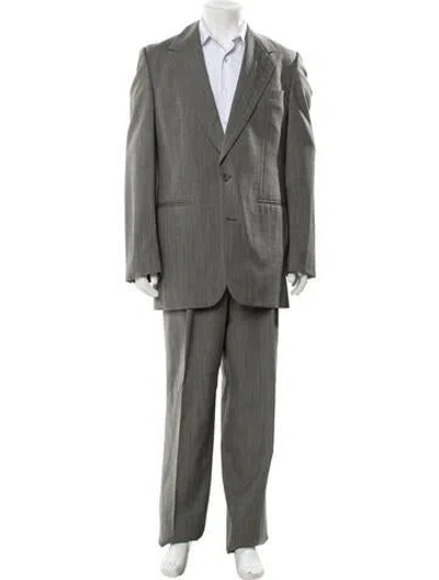 Pre-owned Halston Two-piece Blazer In Gray