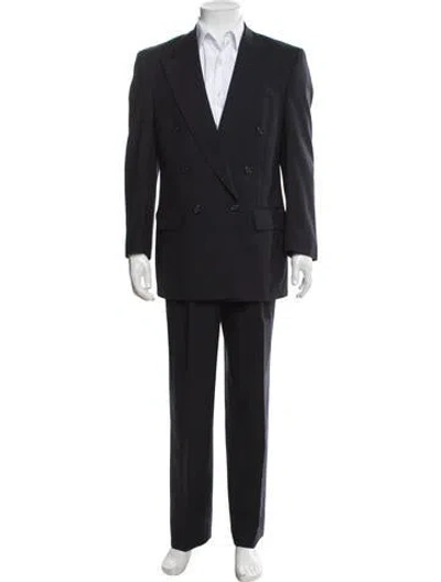 Pre-owned Halston Two-piece Suit In Blue
