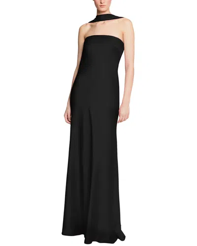 Halston Vali Gown In Black
