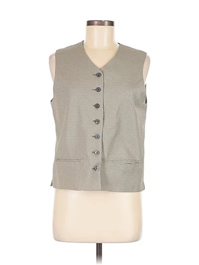 Pre-owned Halston Vest In Gray