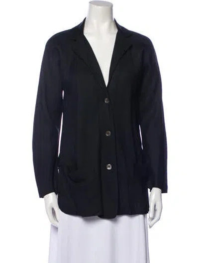 Pre-owned Halston Vintage 1970's Blazer In Black