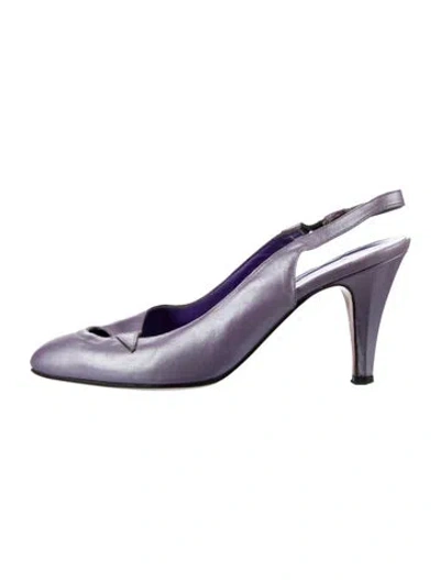 Pre-owned Halston Vintage 1970's Slingback Pumps