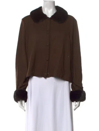 Pre-owned Halston Vintage 1970's Sweater In Brown
