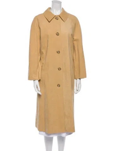 Pre-owned Halston Vintage 1970's Trench Coat In Neutral