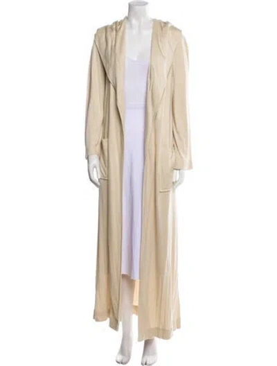 Pre-owned Halston Vintage 1980's Coat In Neutral