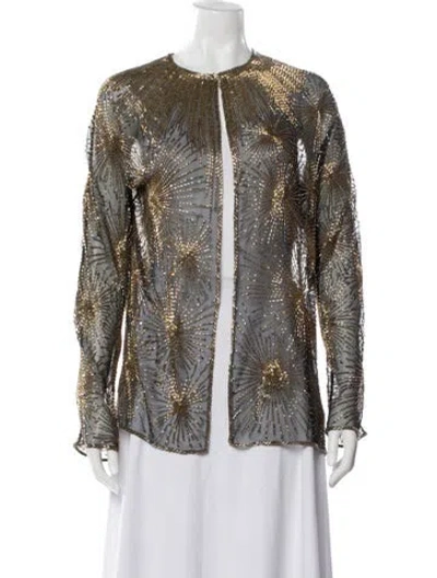 Pre-owned Halston Vintage 1980 Evening Jacket In Black